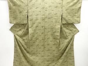 絣柄織り出し手織り紬着物